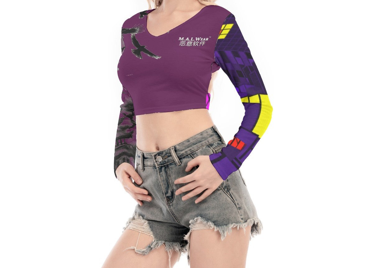 Video Game Glitch Hollow Kung Fu Strap Top