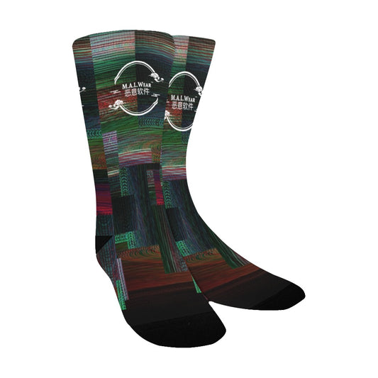 RGB Glitch Kid's Socks
