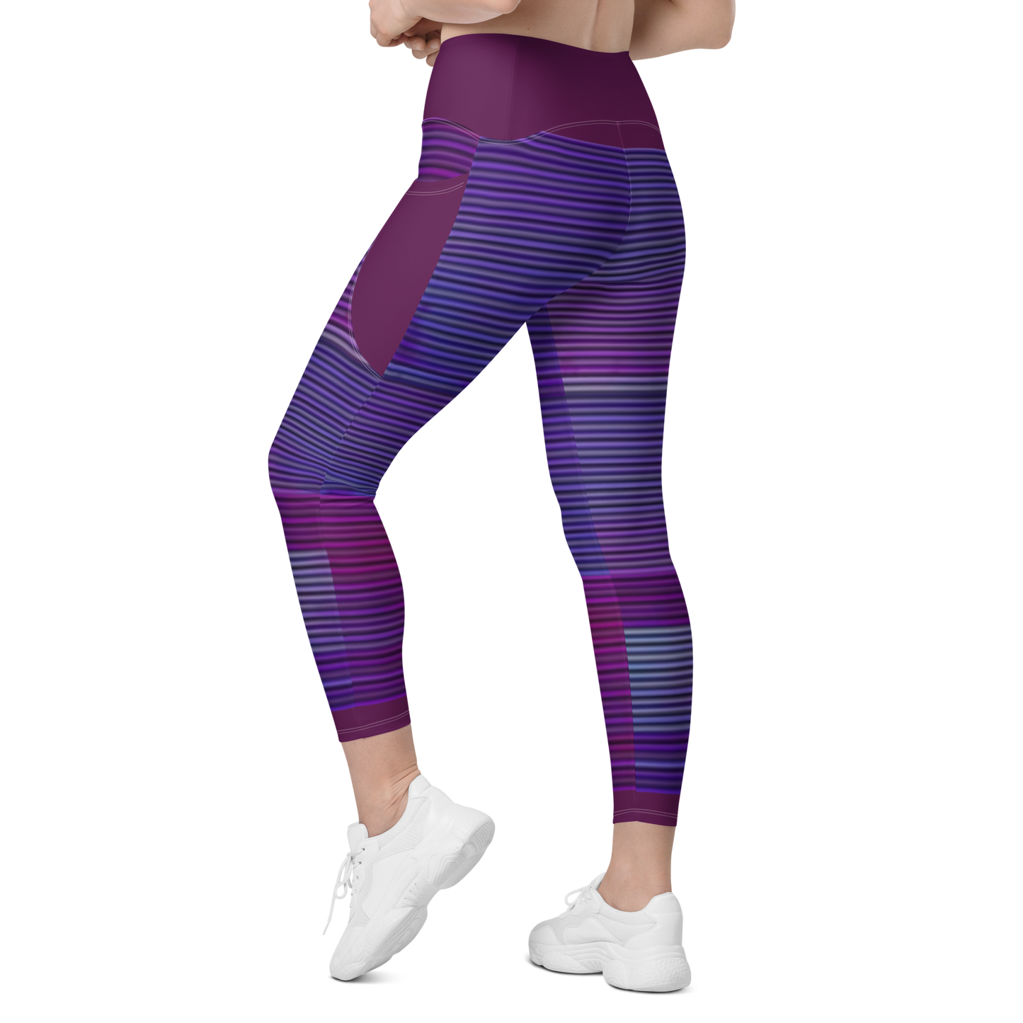 Laptop Glitch Leggings W/ Pockets