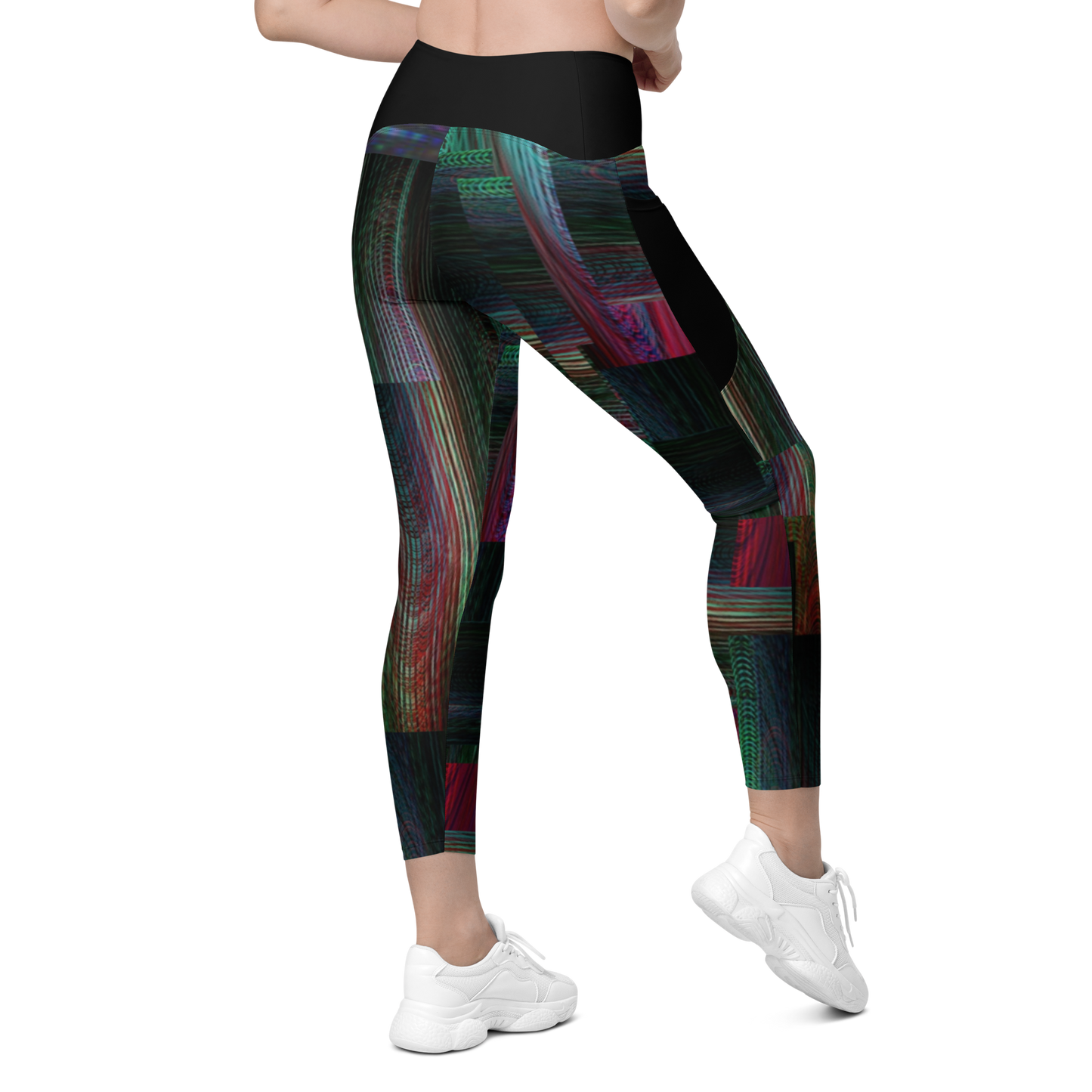 RGB Glitch Leggings W/ Pockets