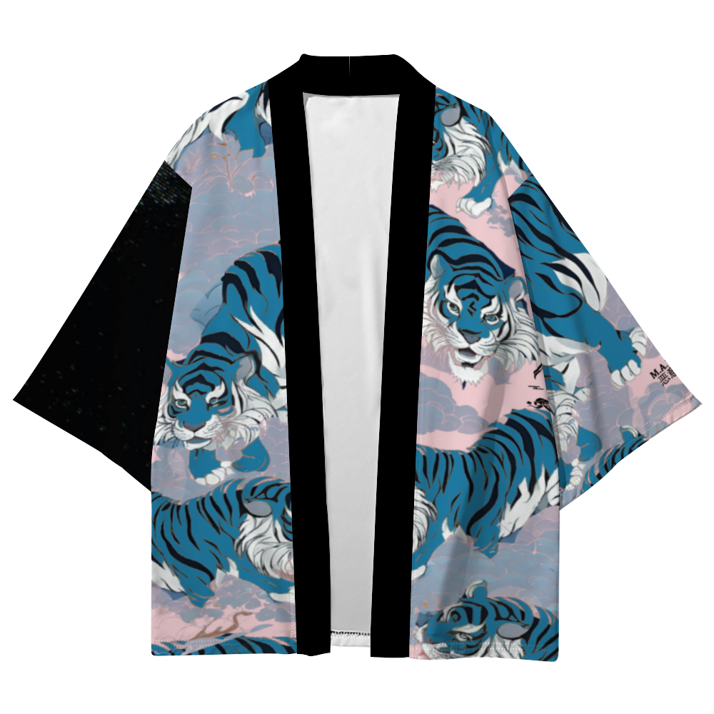 MALWear Kids' Mountain Cloud Breaded Leopard Kimono