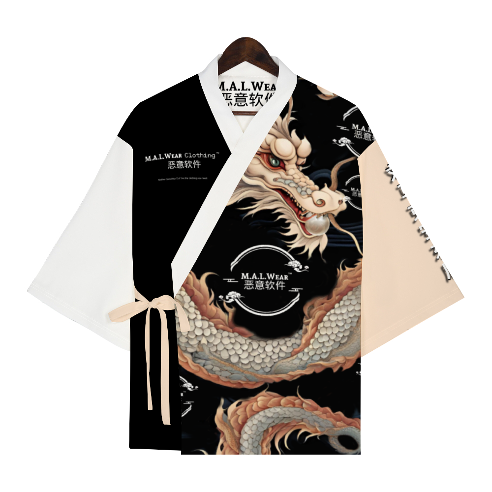 MALWear Pearl Sky Dragon Kinagashi Kimono