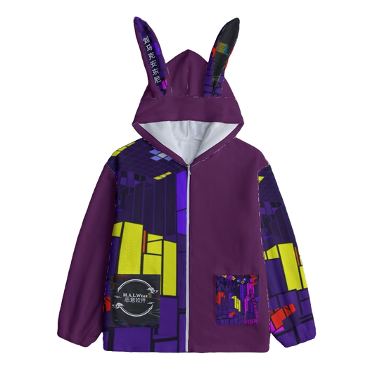 Video Game Glitch Women's Bunny hoodie