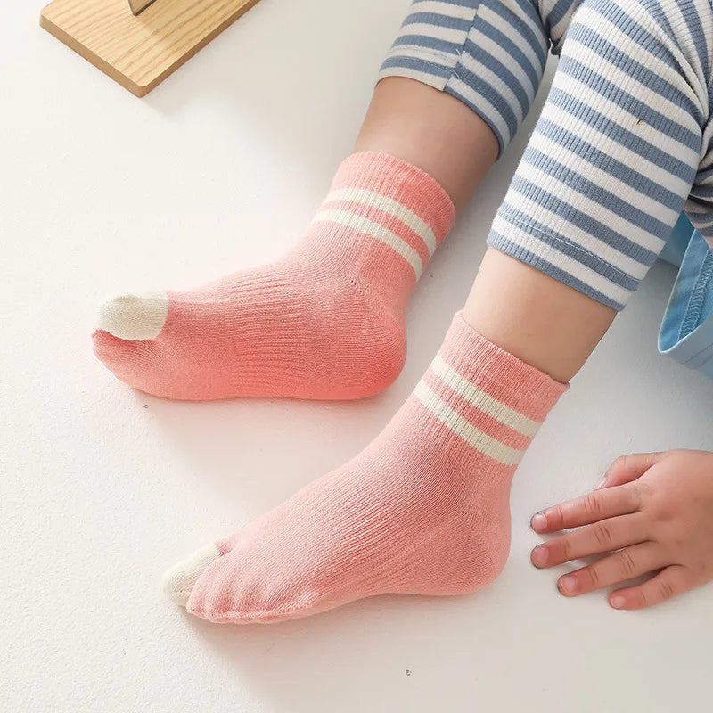 MALWear 5 Pairs Children Tabi Socks