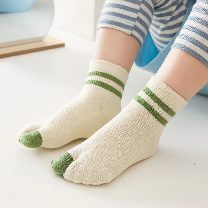 MALWear 5 Pairs Children Tabi Socks