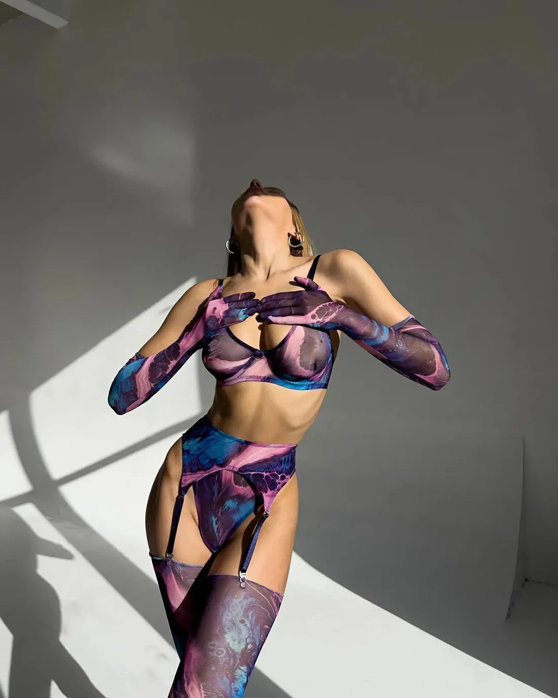  "Vivid Purple CyberCrime Hentai Ensemble - Make a bold fashion statement with this vibrant purple outfit. Asian tradition meets contemporary allure. Shop now for unique style."