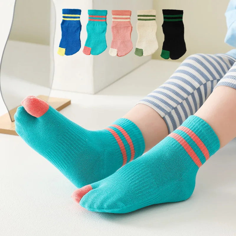 MALWear 5 Pairs Children Tabi Socks