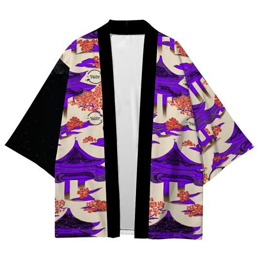 MALWear Kids' Pink pagoda Kimono