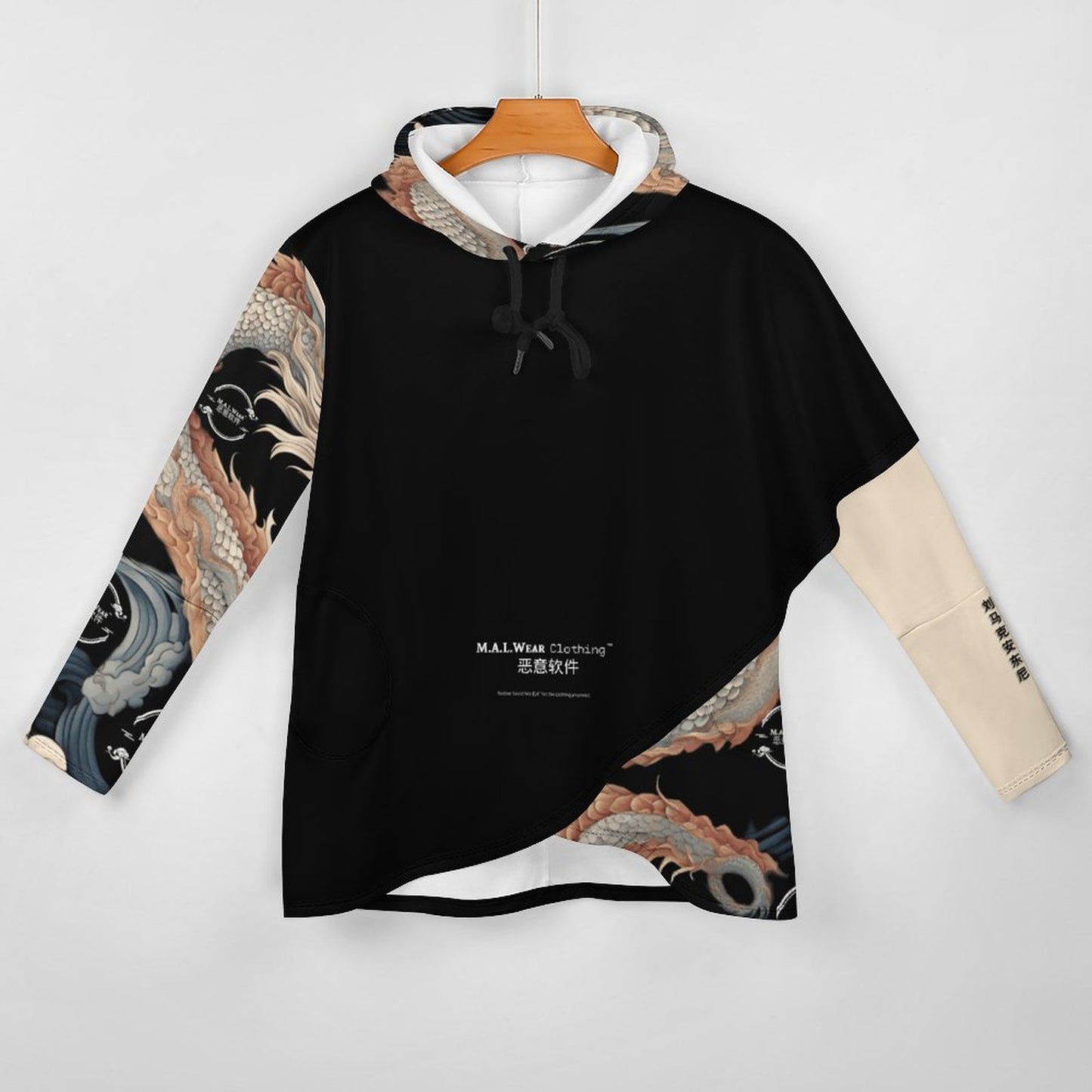 MALWear Pearl Sky Dragon West Asia Hem Hoodie