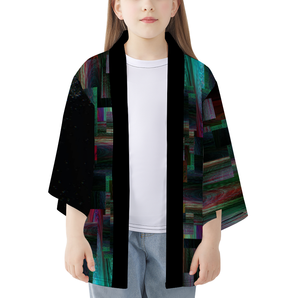 Kids' MALWear RGB Glitch Kimono