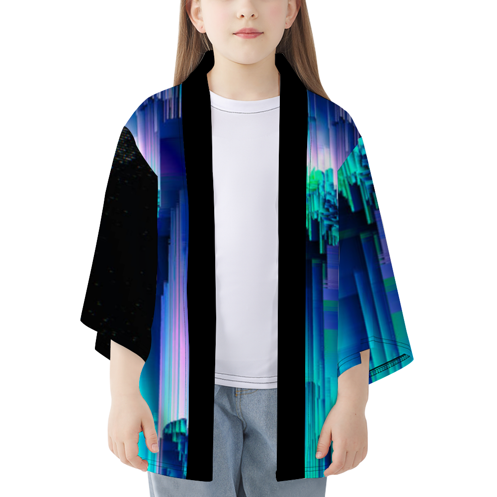 Kids' Glitch Trip Kimono