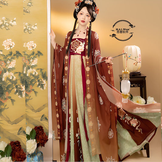 MALWear Hanfu Tang Dynasty Crescent Sun Dress