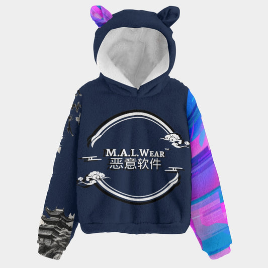 Dropped Screen Glitch Kid's Baby Bunny Hoodie