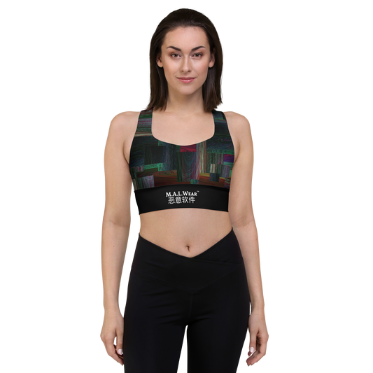RGB Glitch Longline sports/Yoga bra