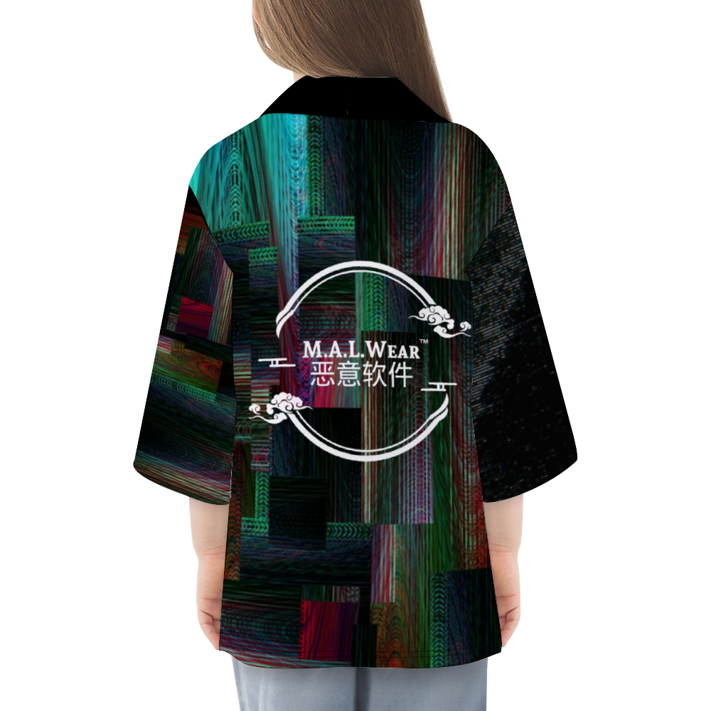 Kids' MALWear RGB Glitch Kimono